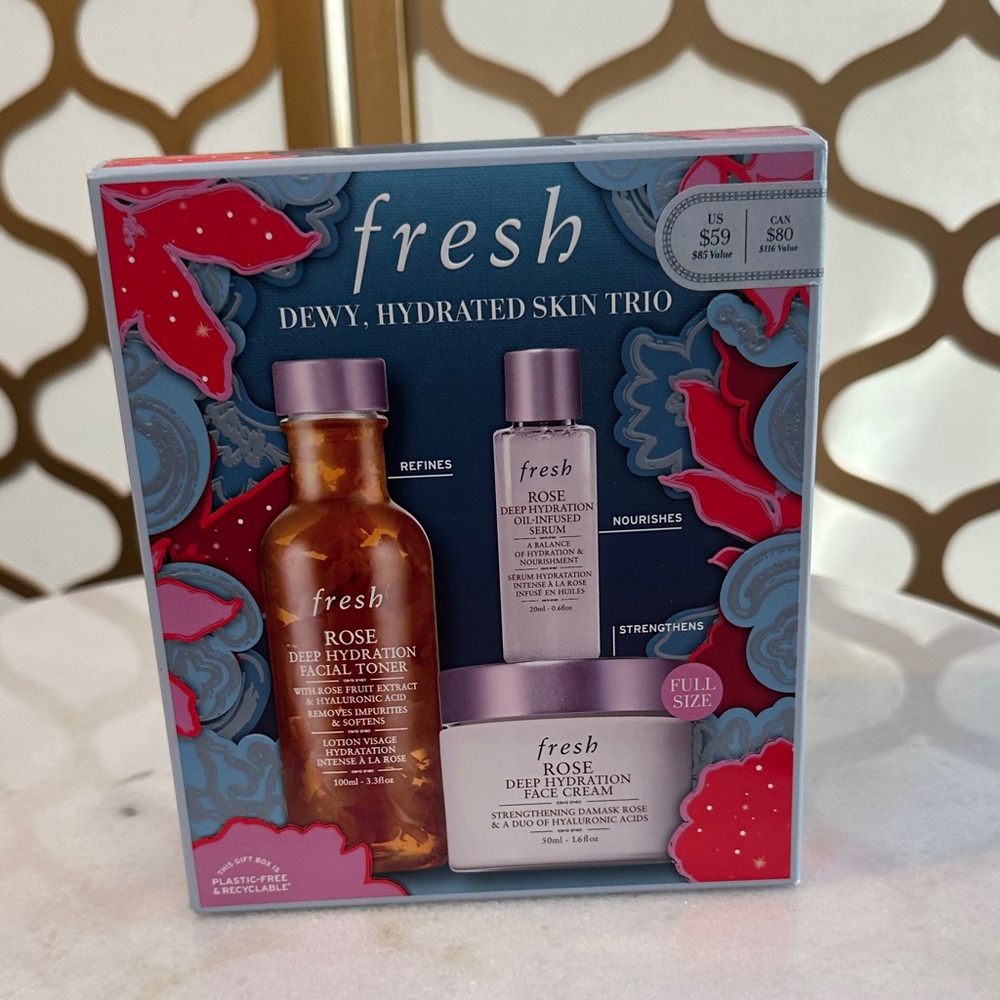 Fresh Rose Hydration Trio Set